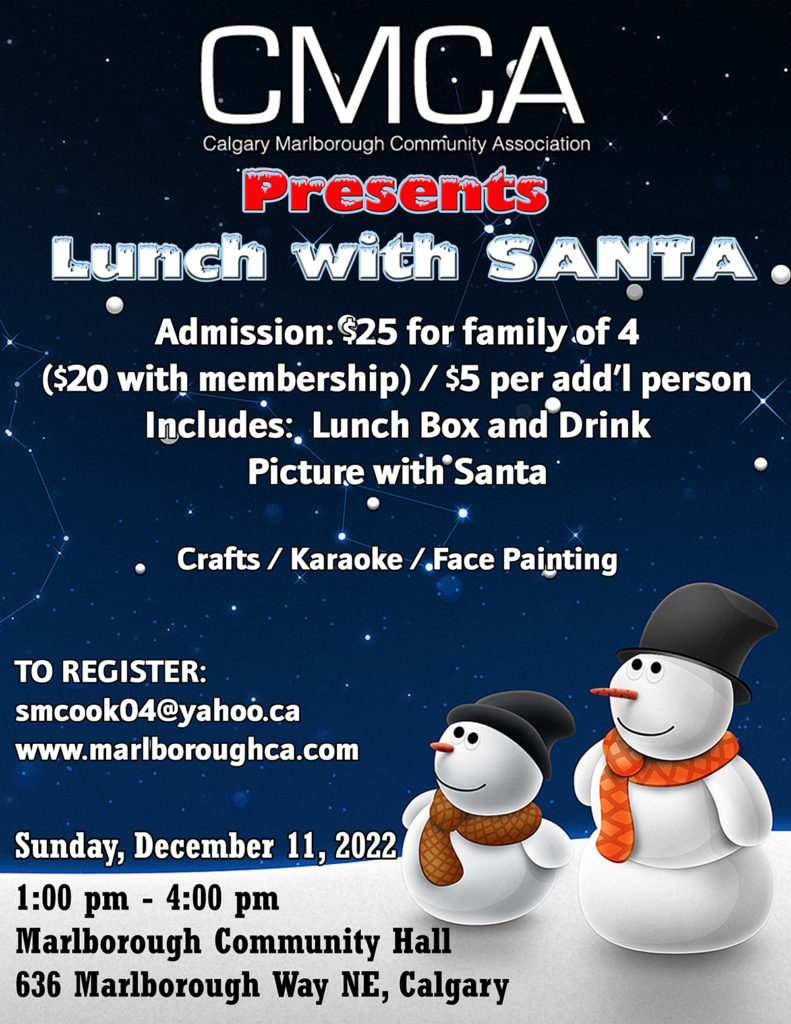 Calgary Marlborough Lunch with Santa 2022